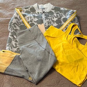 Calia Three Piece Yellow and Gray Outfit